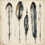 Calligraphy Feather Pen Set - Image 3