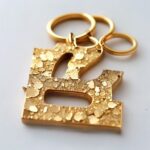 Initial Letter Resin Keychain - Image 2