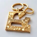 Initial Letter Resin Keychain - Image 3