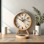 Minimalist Digital Wood Clock - Image 3