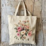 Vintage Floral Canvas Tote - Image 2