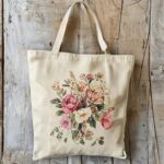 Vintage Floral Canvas Tote - Image 3
